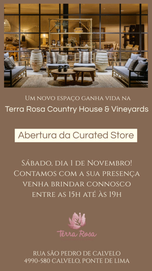 Abertura da Curated Store - novo espaço da Terra Rosa Country House & Vineyards